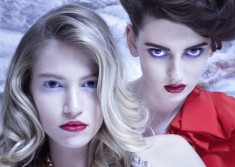 Snow-White & Rose-Red, fashion editorial by Julia Kiecksee